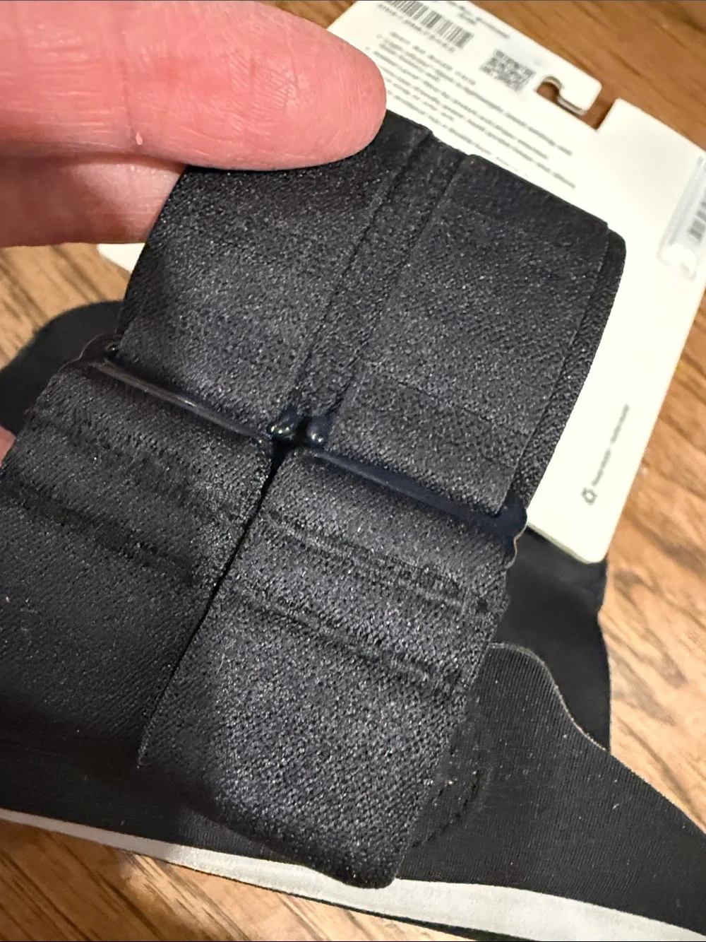 lululemon athletica Black Phone Armband with Reflective Silver Stripes